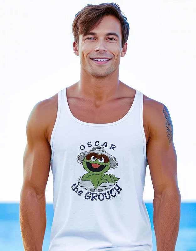 Vintage Sesame Street Oscar The Grouch Tank Top