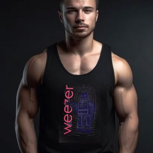 Weezer Robot Radio Rock Band Tank Top
