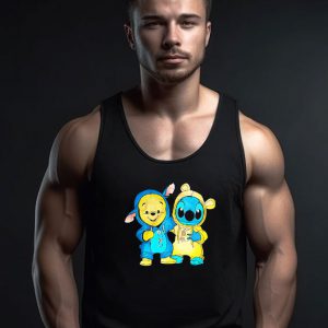 Winnie The Pooh And Stitch Best Tank Top