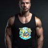 Yellow Hair Skull Holiday Beer Vacation Unisex Tank Top