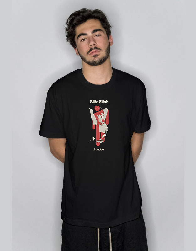 Blohsh Black London Billie Eilish T Shirt