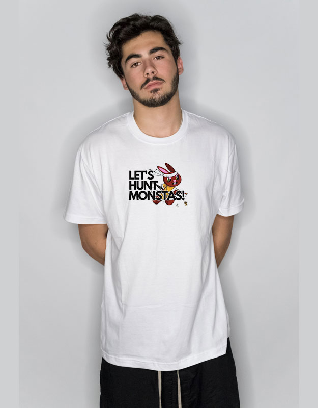 Let’s Hunt Monsters Rabbit Samurai T Shirt
