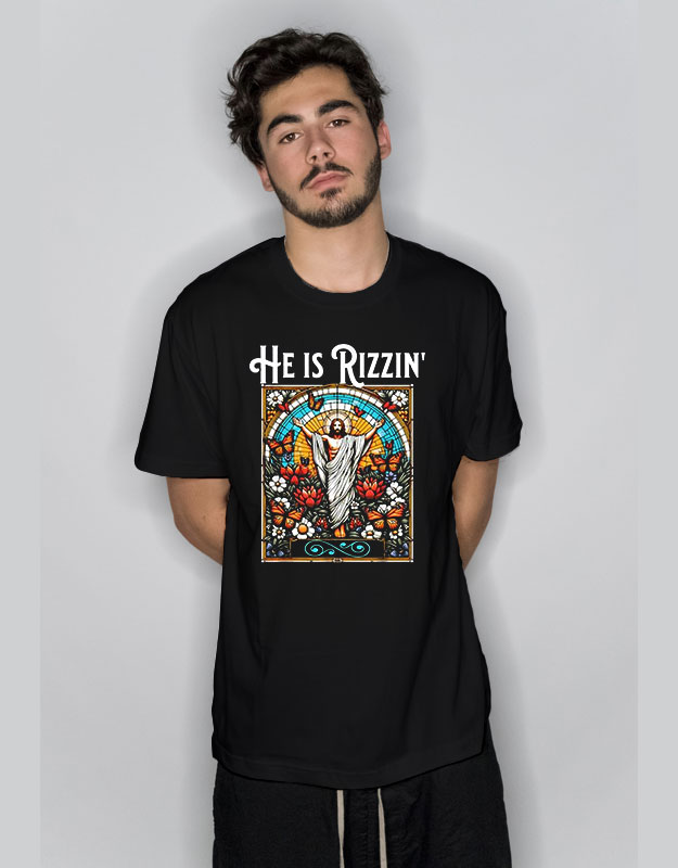 Funny Rizz He is Rizzin Jesus T Shirt