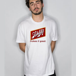 Schlitz Makes It Great Beer T Shirt