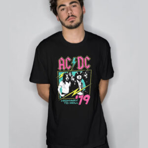 ACDC Highway To Hell Neon T Shirt